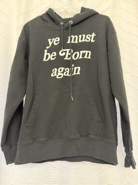 Cactus Plant Flea Market Black Hoodie with White Text